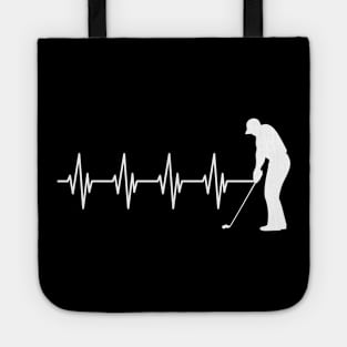 Golfer Heartbeat Tote