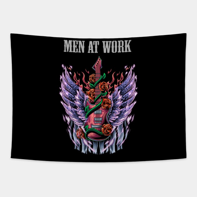 WORK AT THE MEN BAND Tapestry by Roxy Khriegar Store