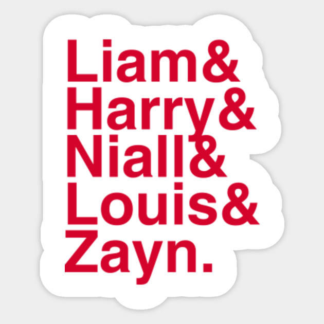 one direction one direction sticker teepublic