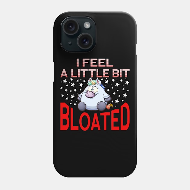 Unicorn slimming overweight food diet food Phone Case by Monstershirts