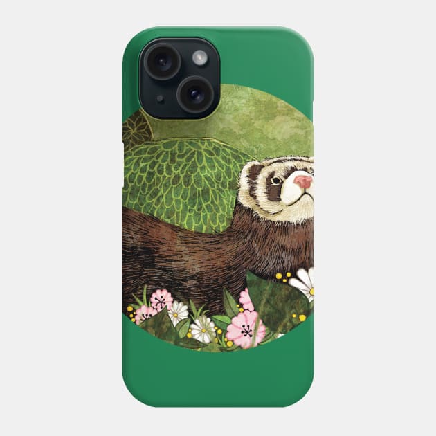 ferret Phone Case by KatherineBlowerDesigns