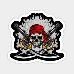 Skull Pirates Warrior Crew Magnet