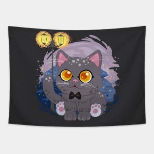 The little cute tuxedo cat with pattern- for Men or Women Kids Boys Girls love cat Tapestry