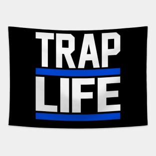 TRAP LIFE blue Tapestry