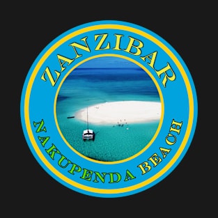 Zanzibar Nakupenda Beach Sandbank - Passport Stamps T-Shirt