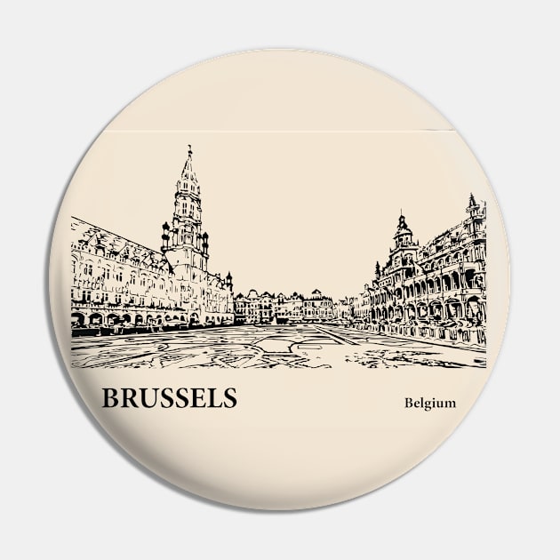 Brussels - Belgium Pin by Lakeric