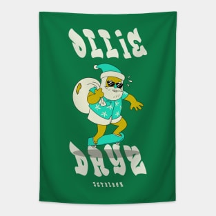 Ollie Days Santa Skater Tapestry