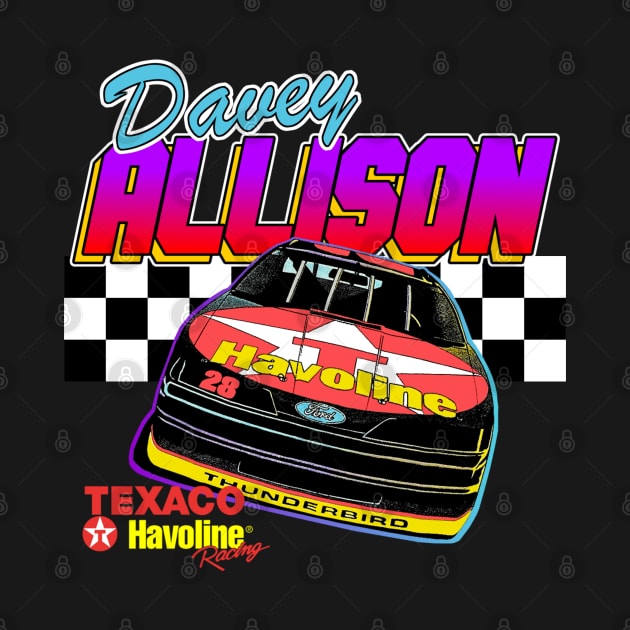 Davey Allison Havoline Retro Nascar Design by Reno27Racing