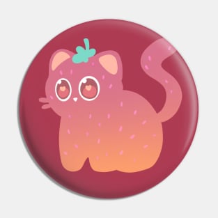 Strawberry Catto Pin