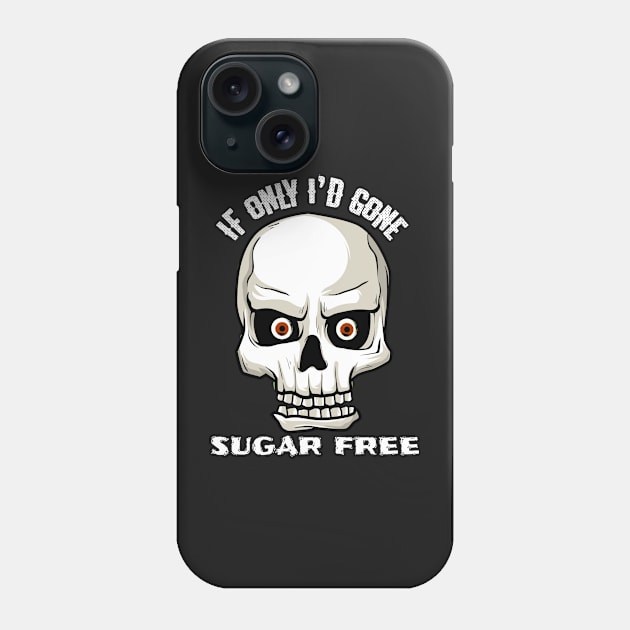 Sugar Free Skull Phone Case by kansaikate