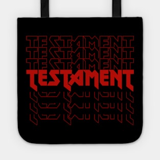 IRON TEXT || TESTAMENT Tote