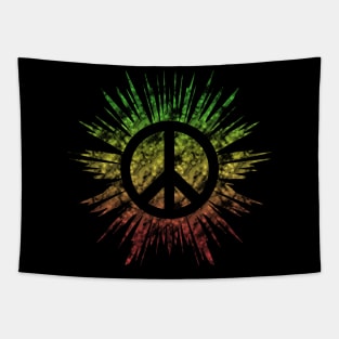 Rasta Peace Sign_ for darks Tapestry