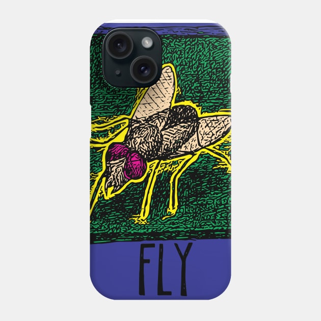 F is for Fly Phone Case by Chuck McCarthy