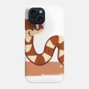 Cute Rattlesnake Drawing Phone Case