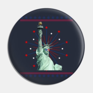 4th July Statue of Liberty Pin