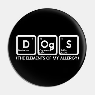 Dog Allergy Pin