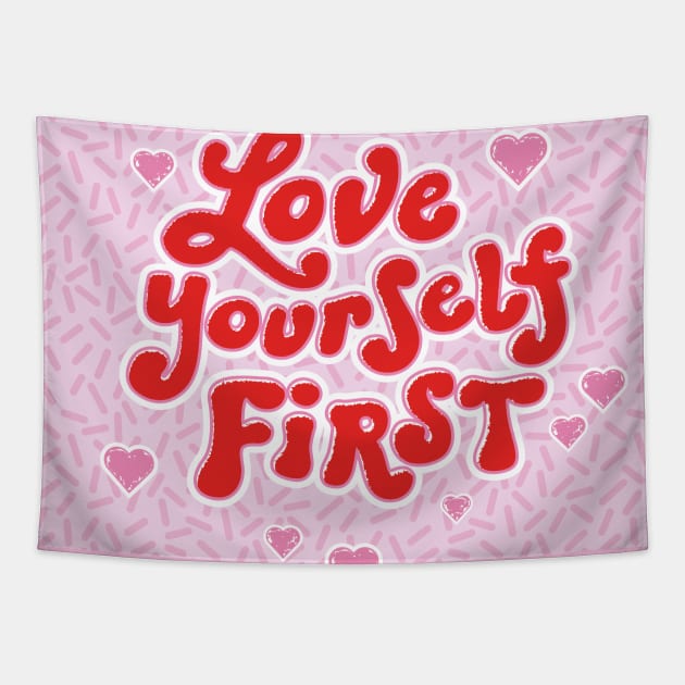 Love yourself Tapestry by Salty Siren Studios