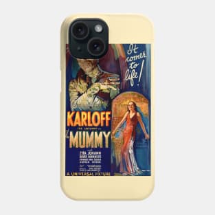 Boris Karloff vintage The Mummy; movie poster Phone Case