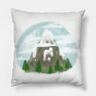 Snowy Mountain Pillow