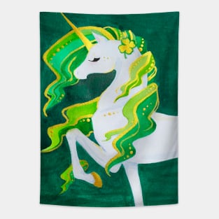 St. Patrick’s Lucky Unicorn Tapestry