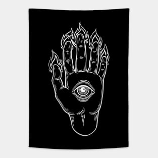 Mysterious Eye. Magic Hand Tapestry