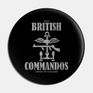 WW2 British Commandos (distressed) Pin