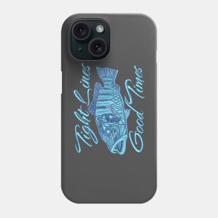 Tight Lines Good Times Snapper Fishing at Night Phone Case