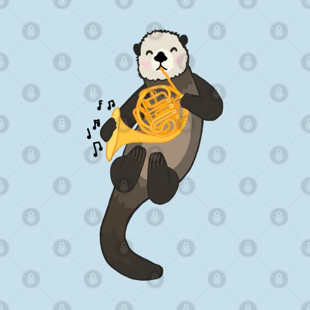 French Horn Sea Otter by Artstuffs121