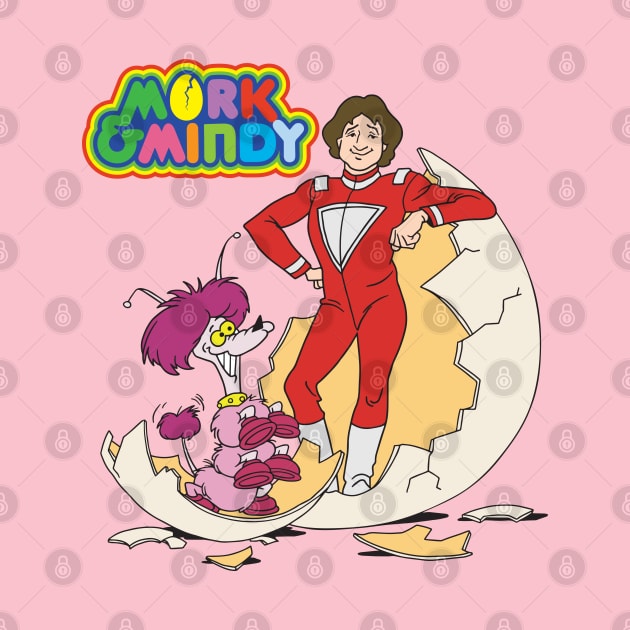 Mork And Mindy Cartoon by Chewbaccadoll