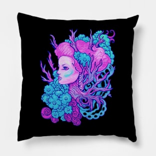 Blue Posy Spring Dryad Pillow