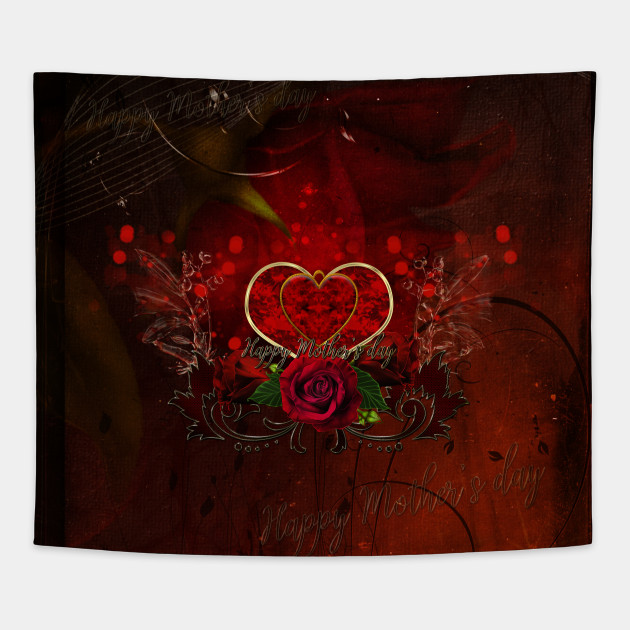 Happy Mother S Day With Heart And Roses
