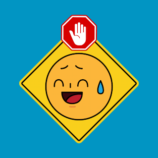 Alert Warning Facial Emoji Expressions #6 T-Shirt