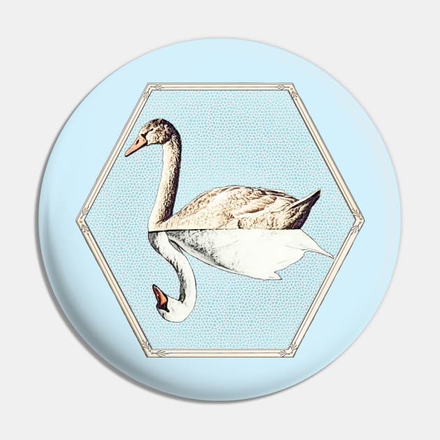 A Swan Mirror Pin by kimberlyjtphotoart