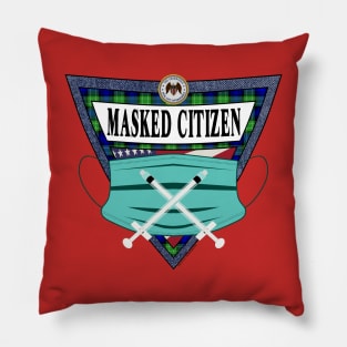 The Vaccinated/Masked Citizen Essentials Shield Pillow