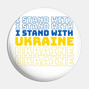 I Stand With Ukraine Pin