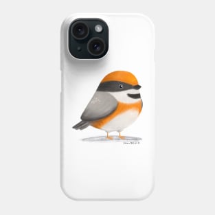 Black Throated Bushtit Bird Phone Case