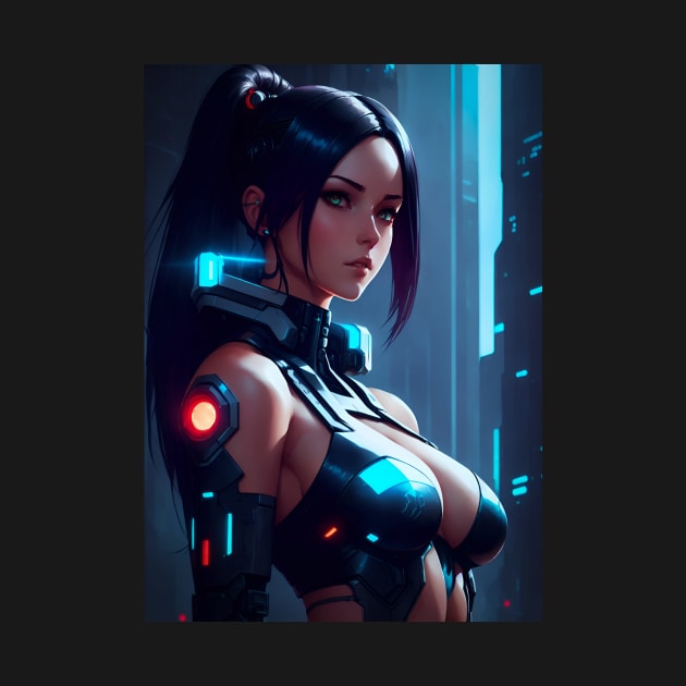 Cyberpunk girl by TeEmporium