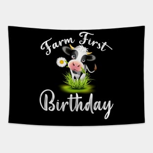 Holy cow l'm one birthday girl Tapestry