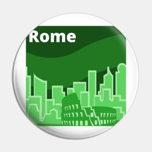 Rome Skyline Pin