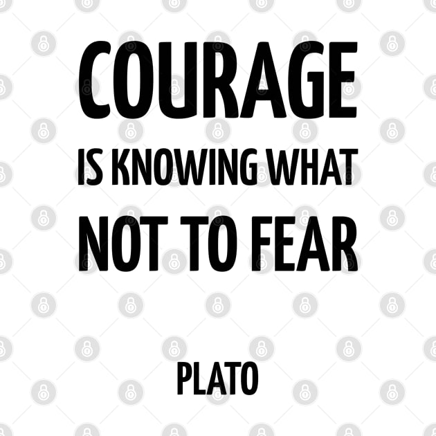 Courage is knowing what not to fear by InspireMe