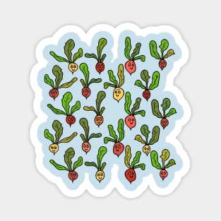 Cute and Colorful Radishes Magnet