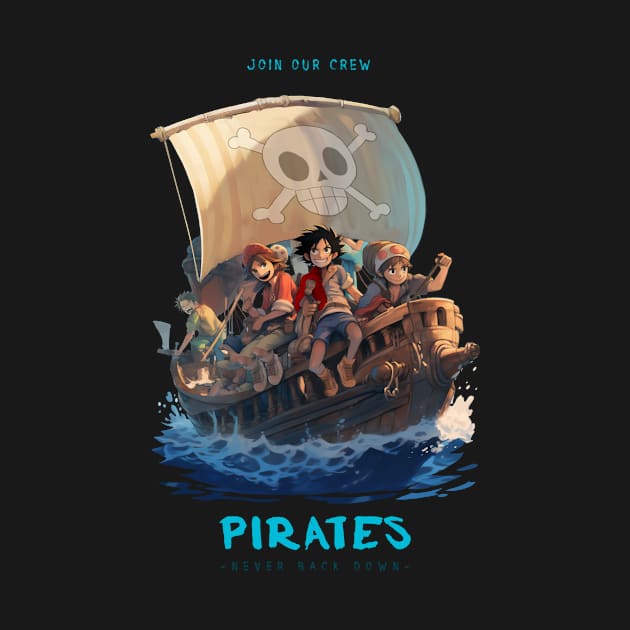 Anime Pirate Adventure by Tip Top Tee's