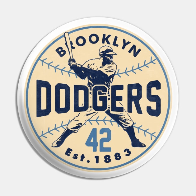 Jackie Robinson Dodgers by Buck Tee Pin by Buck Tee