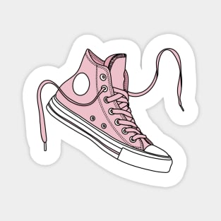 Pale pink high tops Magnet