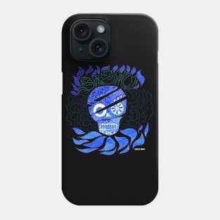 Deep blue skull ecopop Phone Case