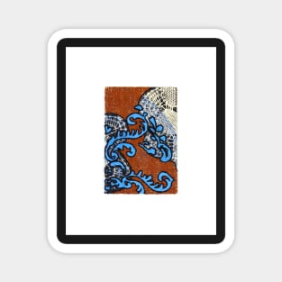 Black Blue Brown III Magnet