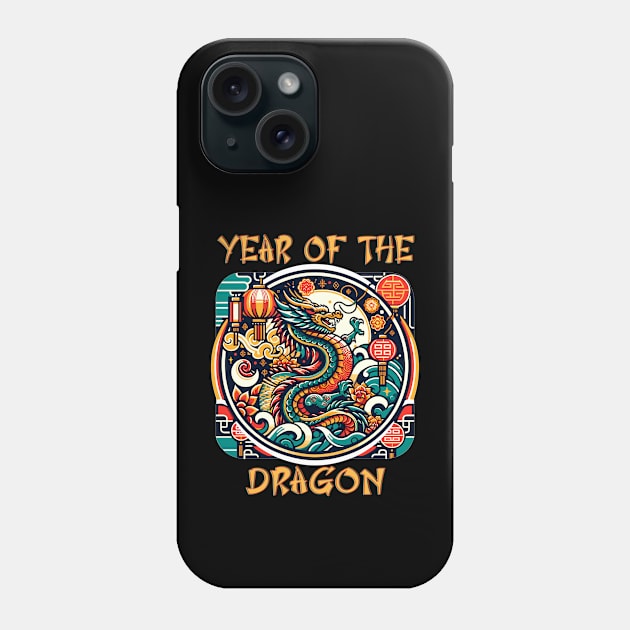 Festive Asian Year Of The Dragon 2024 - Chinese New Year Phone Case by eighttwentythreetees