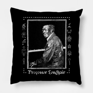 Professor Longhair † Retro New Orleans Jazz Fan Design Pillow