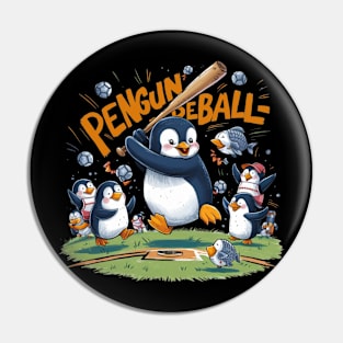 the world of penguin baseball Pin