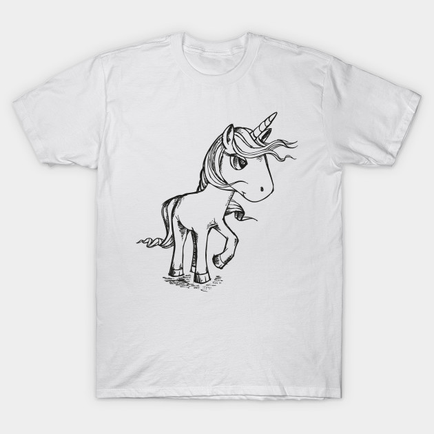Cute And Fabulous Unicorn Draw Magic Gift Tee Unicorn T Shirt